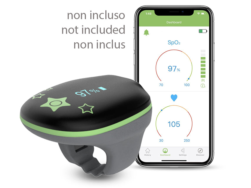 Pulsoximetro o2ring monitoraggio continuo - pediatrico - 1 pz.