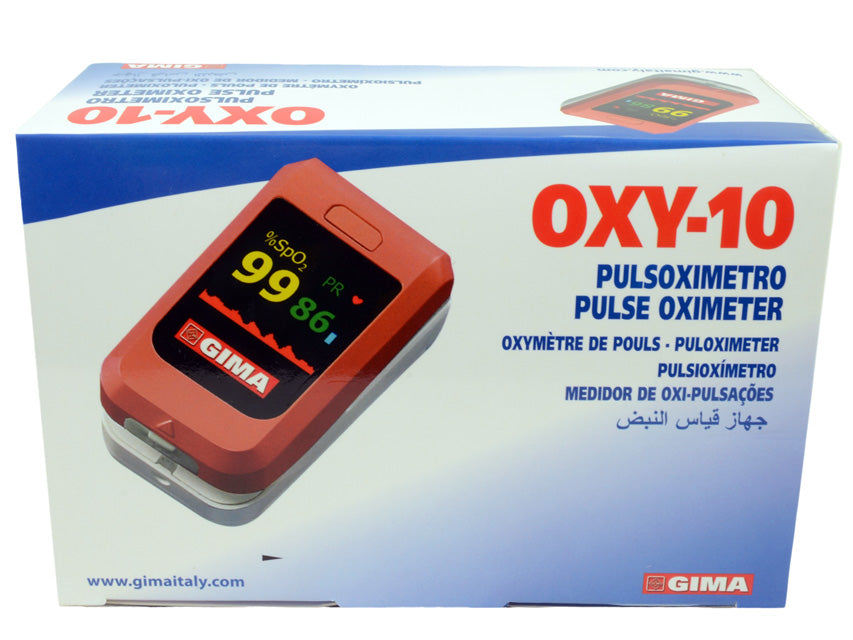 Saturimetro da dito Oxy 10
con indice di perfusione, allarmi e connessione wireless