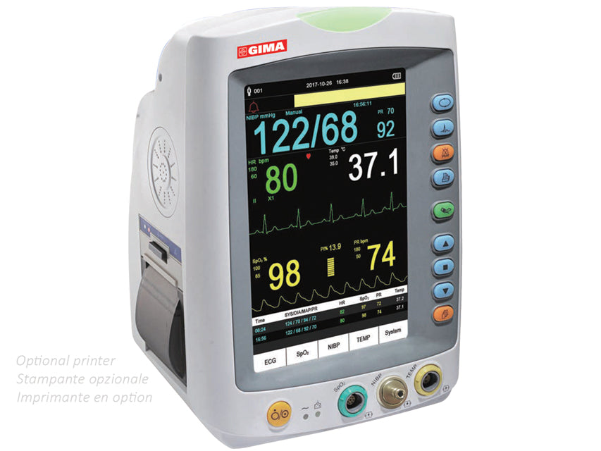 Monitor GIMA Vital Plus multiparametrico - SpO2, NIBP, ECG, Temp