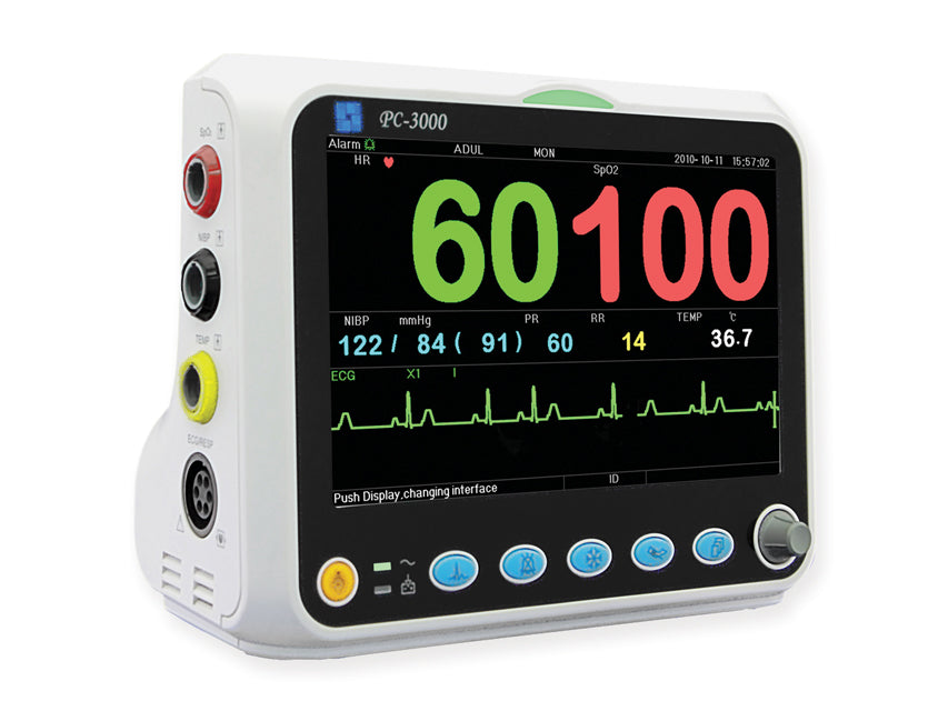 Monitor multiparametrico P3000 - Ecg, SpO2, Nibp, Resp, Temp