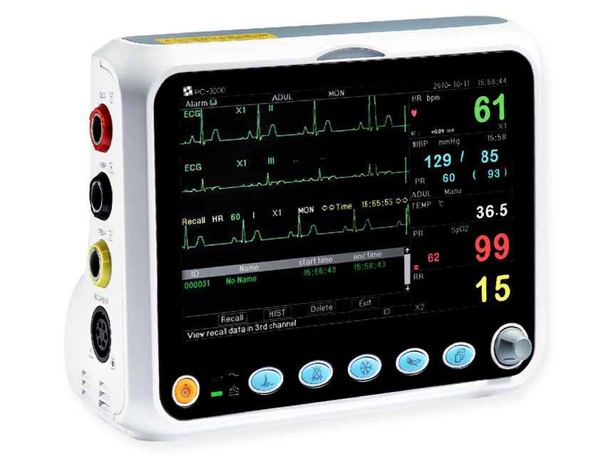 Monitor multiparametrico P3000 - Ecg, SpO2, Nibp, Resp, Temp