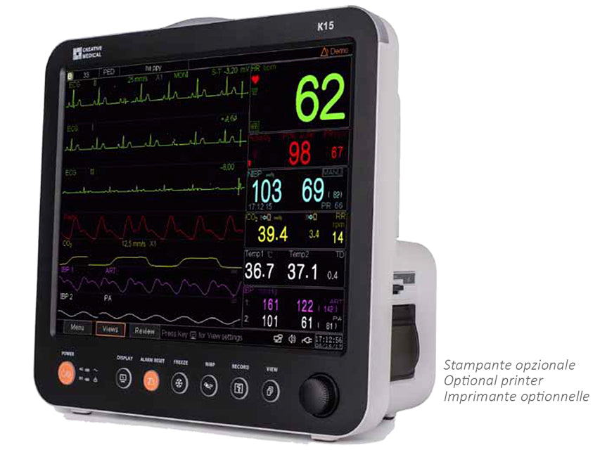 Monitor multiparametrico gima k15 2ibp touchscreen - 1 pz.