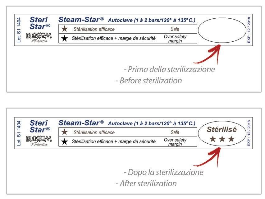 Test autoclave steam star cf.1000