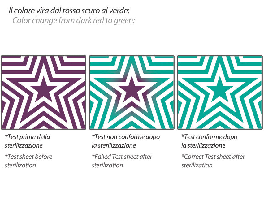 Test bowie & dick upstar - pronto all'uso - 1 pz.