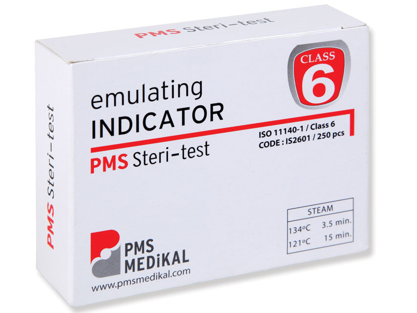 Indicatore tipo 6 per sterilizzazione a vapore - Conf.250 pz.