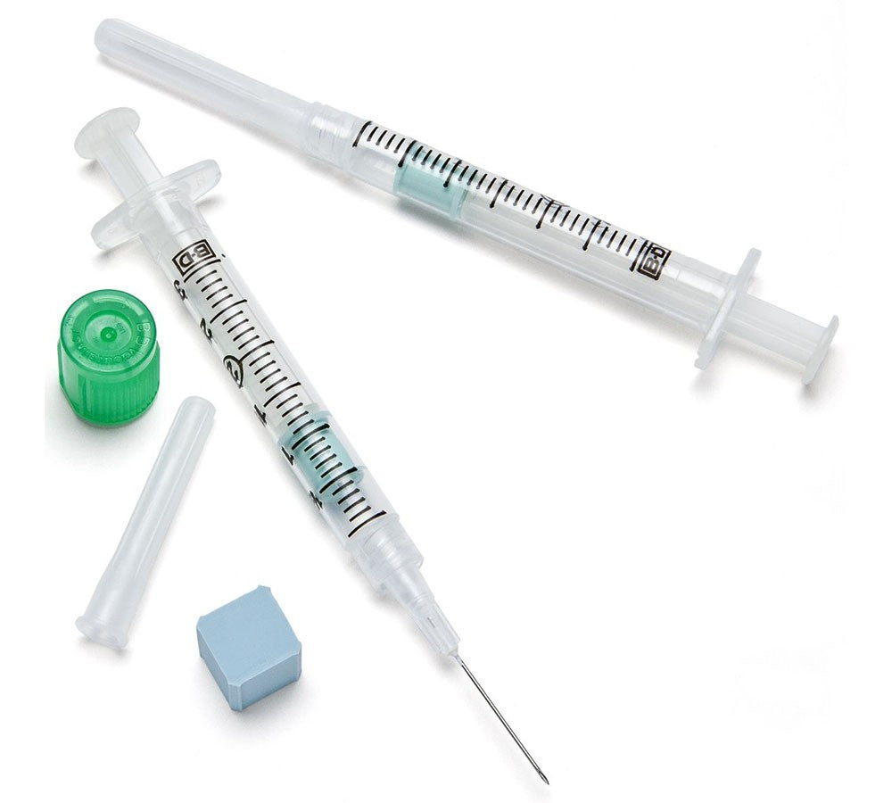 Siringhe BD Preset™ 3 ml per il prelievo di sangue - 22G(0,8 mm) x 1” (25 mm) - conf.100 pz.