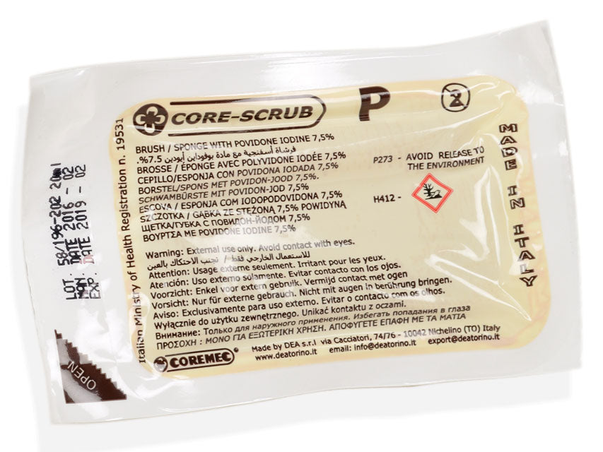 Kit spazzola pvp-iodine - pack multilingue - conf. 30 pz.