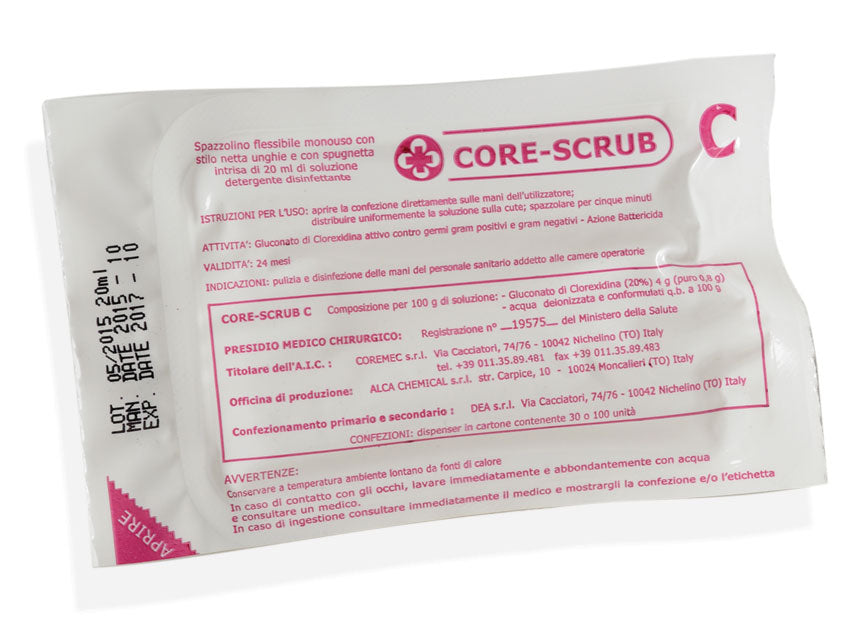 Set spazzole alla clorexidina CS-270-C - conf. 30 pz.