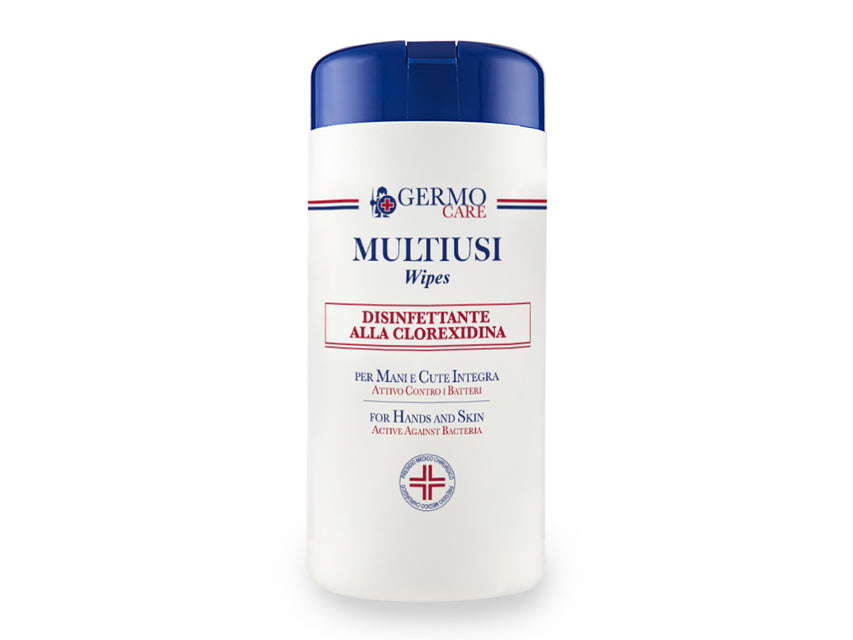 Salviettine Multiusi Germo - disinfettanti alla clorexidina - conf.100 fazzolettini