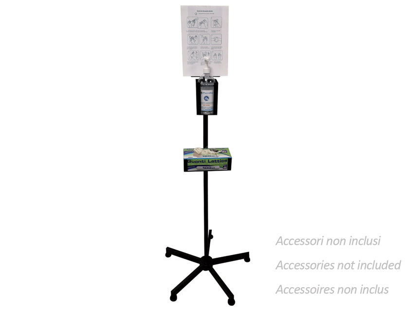 Piantana porta dispenser per gel e guanti