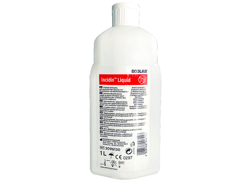 Disinfettante liquido Incidin Ecolab per superfici a base di alcol