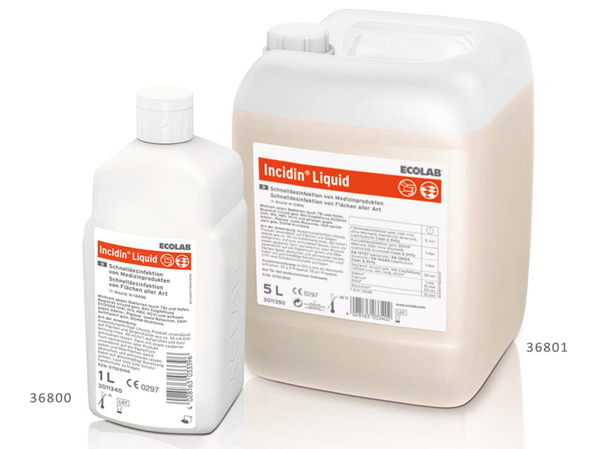 Disinfettante liquido Incidin Ecolab per superfici a base di alcol