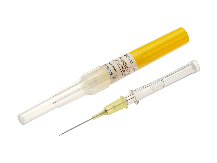 Terumo Surflo Kanülennadeln ohne Flügel 24Gx3/4" - 0,67×19 mm - gelb - Packung 50 Stk.