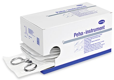 Forbici monouso sterili Hartmann rette a punte acute - 13 cm - conf.25 pz.