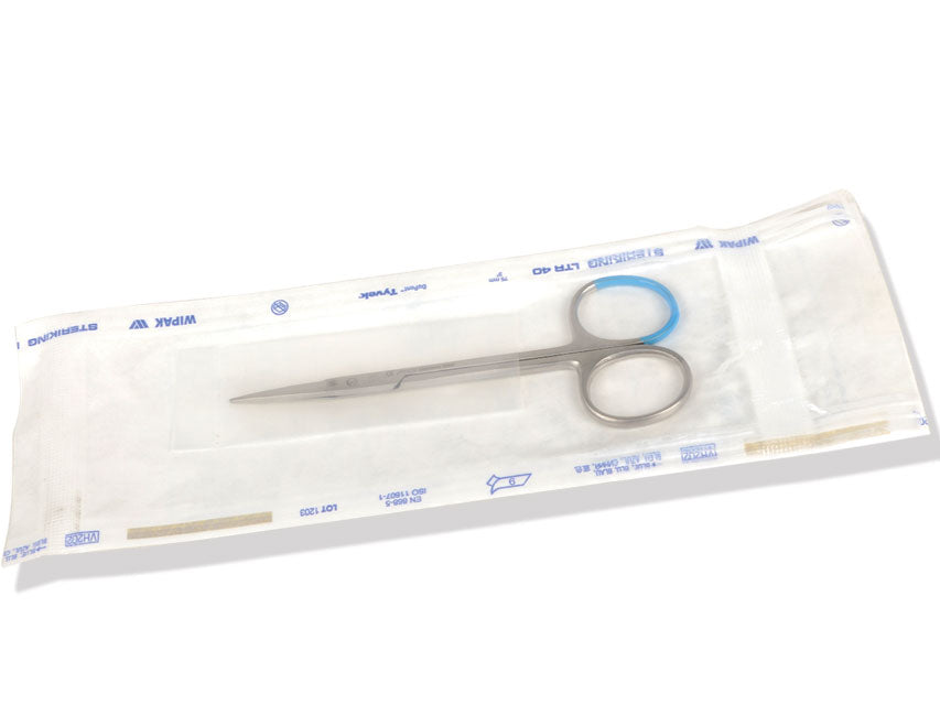 Forbici Iris sterili punte acute - rette - 11,5 cm