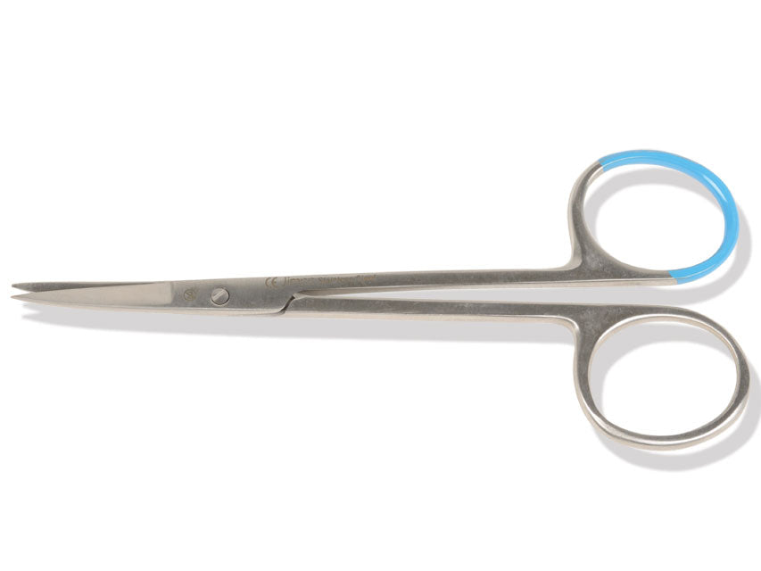 Sterile iris scissors with sharp tips - curved - 11.5 cm
