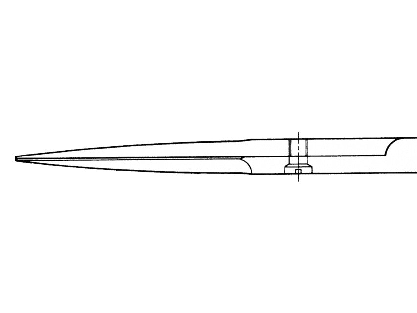 Iris-Schere dünn Aesculap - Gerade - Spitze spitz - 11 cm - BC110R