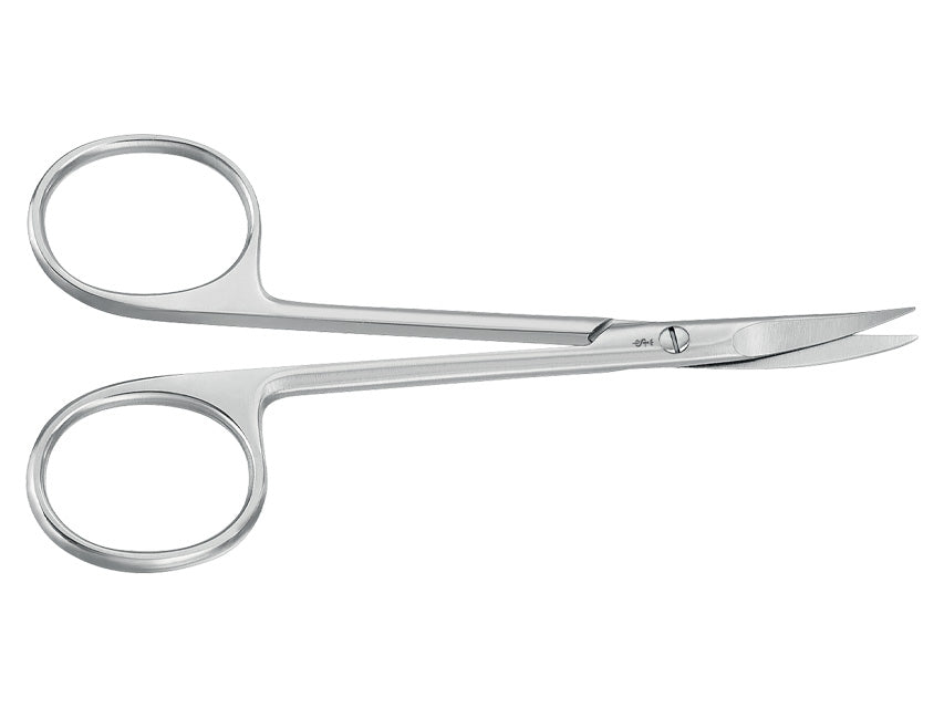 Iridectomy and Ligature Scissors Aesculap - Curved - Acute Tips - 11 Cm - Bc111R