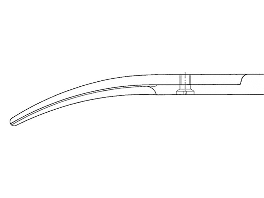 Mayo-Schere Aesculap - Gebogen - Stumpfe Spitzen - 15,5 cm - Bc555R