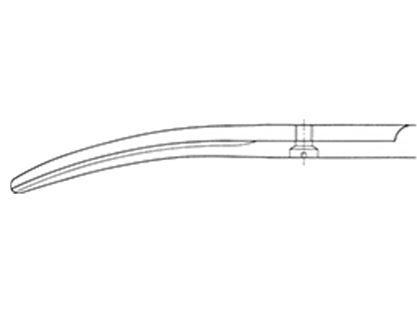 Aesculap Mayo Dissektionsschere - gebogen - stumpfe Spitzen - 16,5 cm - BC587R