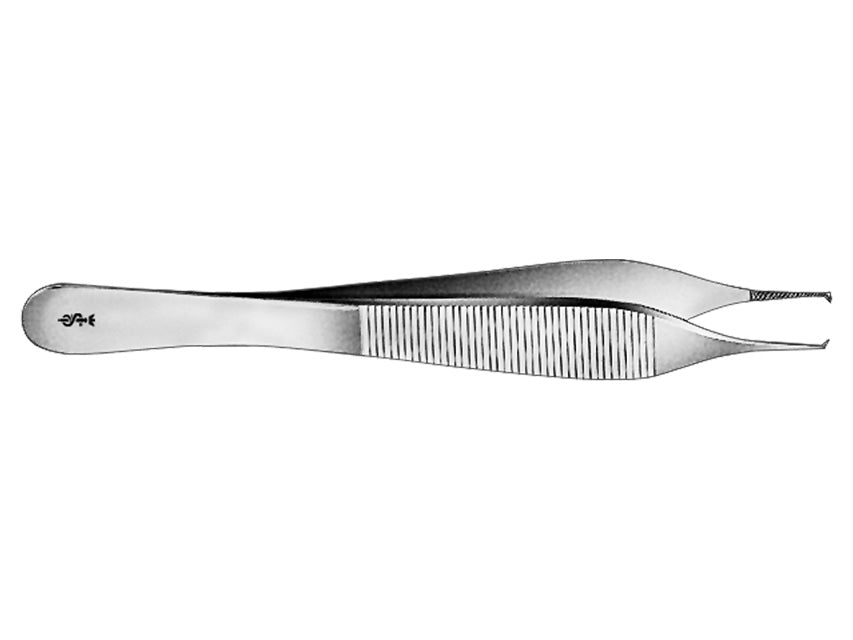 Pinza Zigrinata Da Dissezione Adson Aesculap - Retta - Denti 1X2 - 12 Cm - BD512R