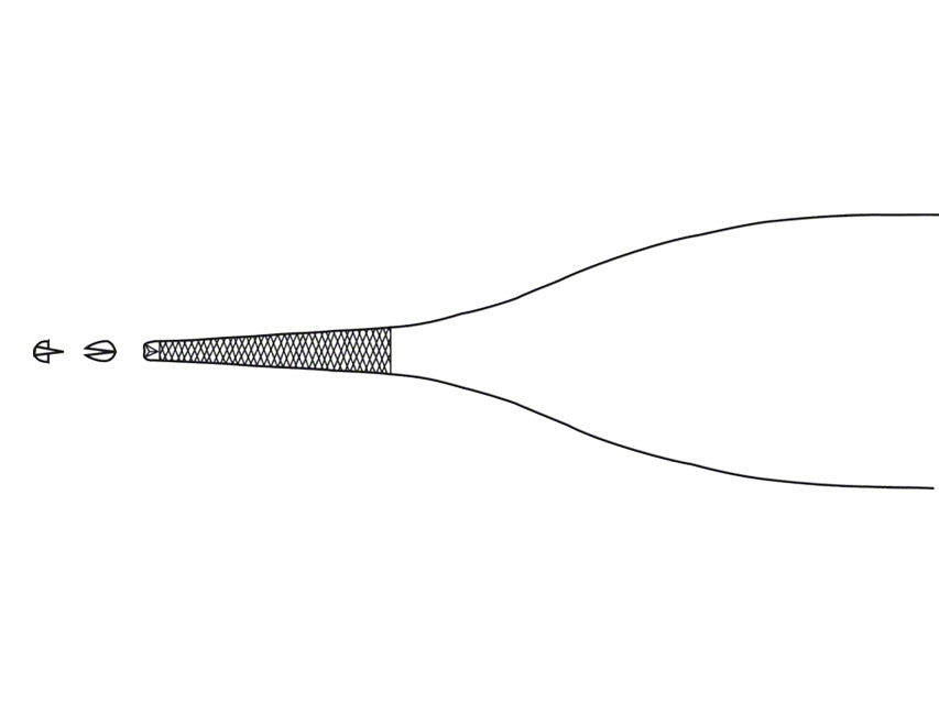 Pinza Zigrinata Da Dissezione Adson Aesculap - Retta - Denti 1X2 - 12 Cm - BD512R
