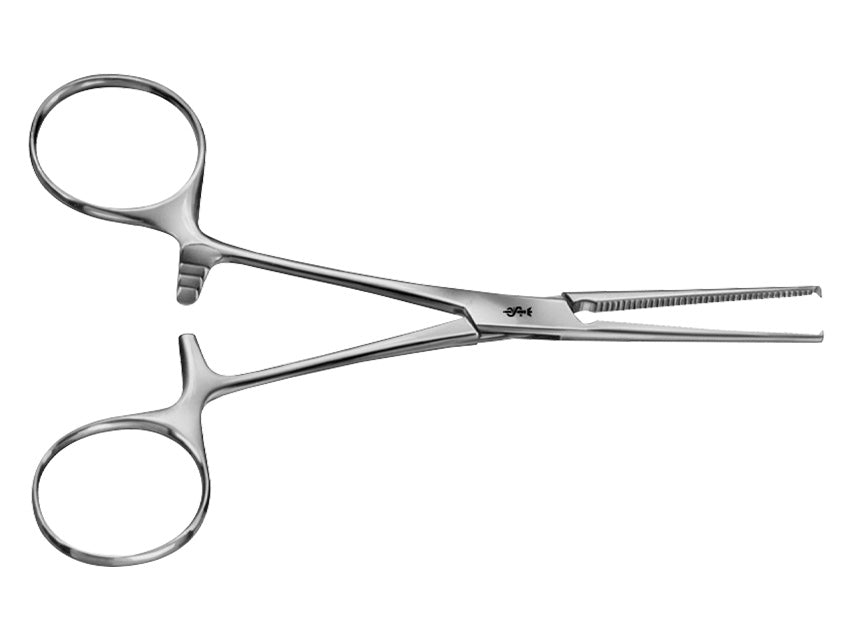Pinza hemostática Kocher Aesculap - recta - dientes 1x2