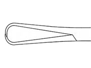 Pinza Fissateli Bernhard Aesculap - Retta - Punte Acute - 16 Cm - BF426R