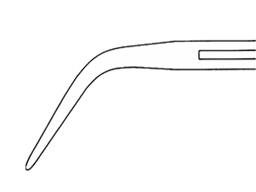 Pinza Fissateli Backhaus Aesculap - Curva - Punte Acute