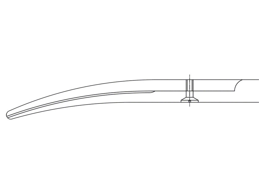 Mayo Scissors Thin Durotip Aesculap In CT - Curved - Blunt Tips - 17 Cm - Bc243R