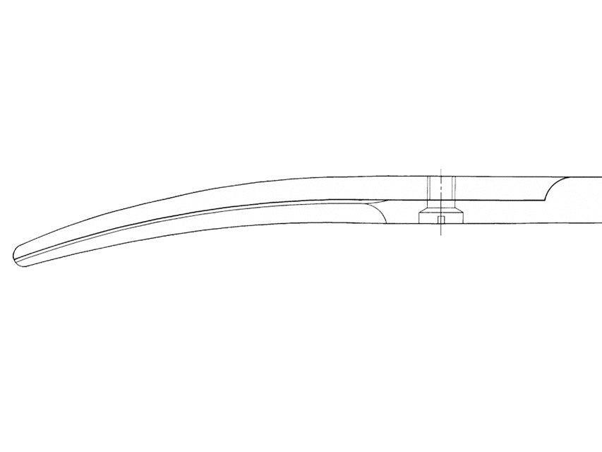 Aesculap Durotip Mayo Schere In CT - gebogen - stumpfe Spitzen - 17 cm - BC253R