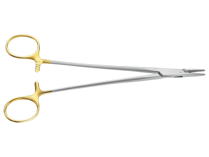 Crile-Wood Durogrip Aesculap needle holder in CT - Straight - 18.5 cm - BM017R