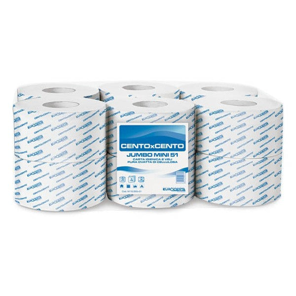 Carta Igienica Jumbo Mini TEKNO 200 - Conf.12 pz.
