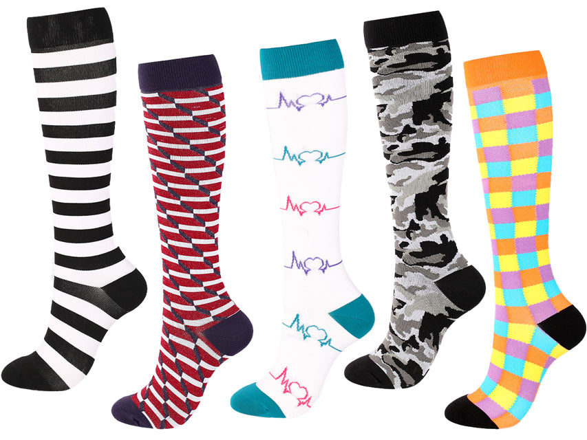 Calcetines de compresión Funny L-Xl - Diseño 5 - Paq. 5 uds.
