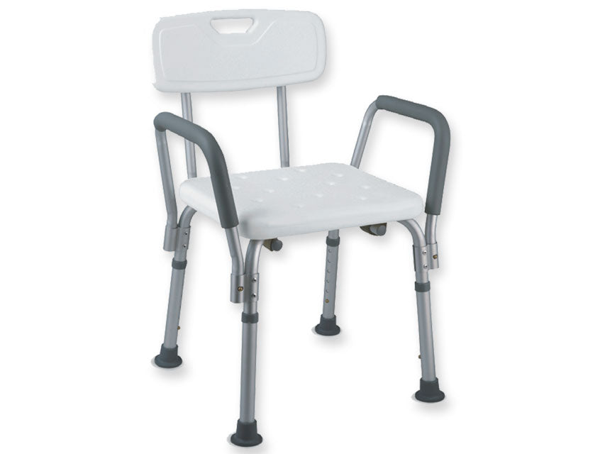 Sedia da doccia con braccioli - portata 100 kg