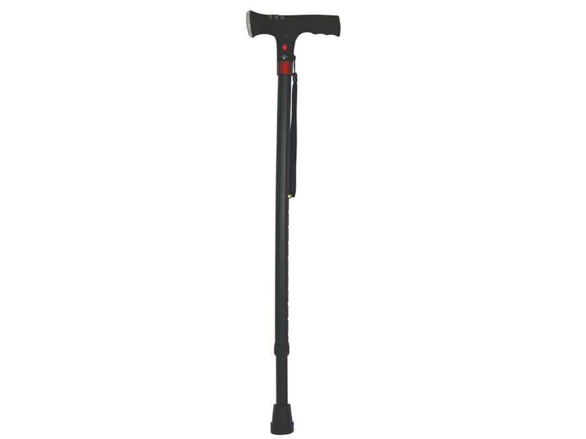 Bastone di sicurezza con luce - nero - 1 pz.