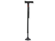 Light safety cane - with 4-foot base - black - 1 pc.