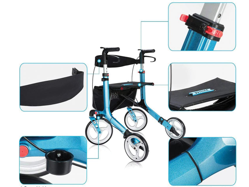 Deambulatore Prince - Pieghevole - Azzurro - 1 Pz.