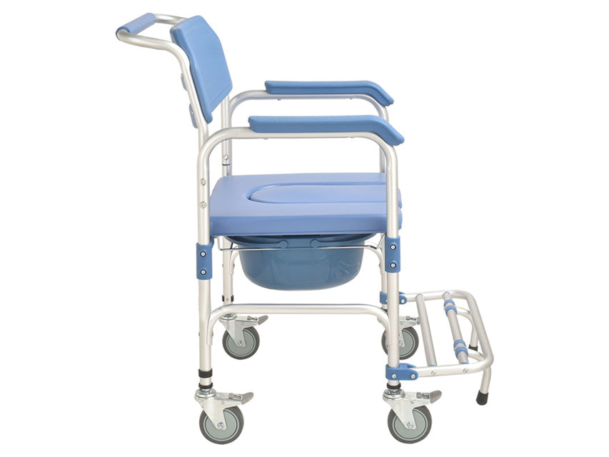 Sedia A Rotelle Comoda Blu - 1 Pz.