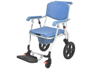 Foldable commode wheelchair