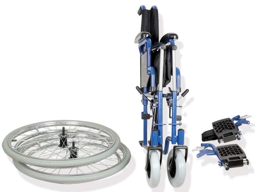 Carrozzina ad autospinta Oxford con gomme pneumatiche - seduta 46 cm
