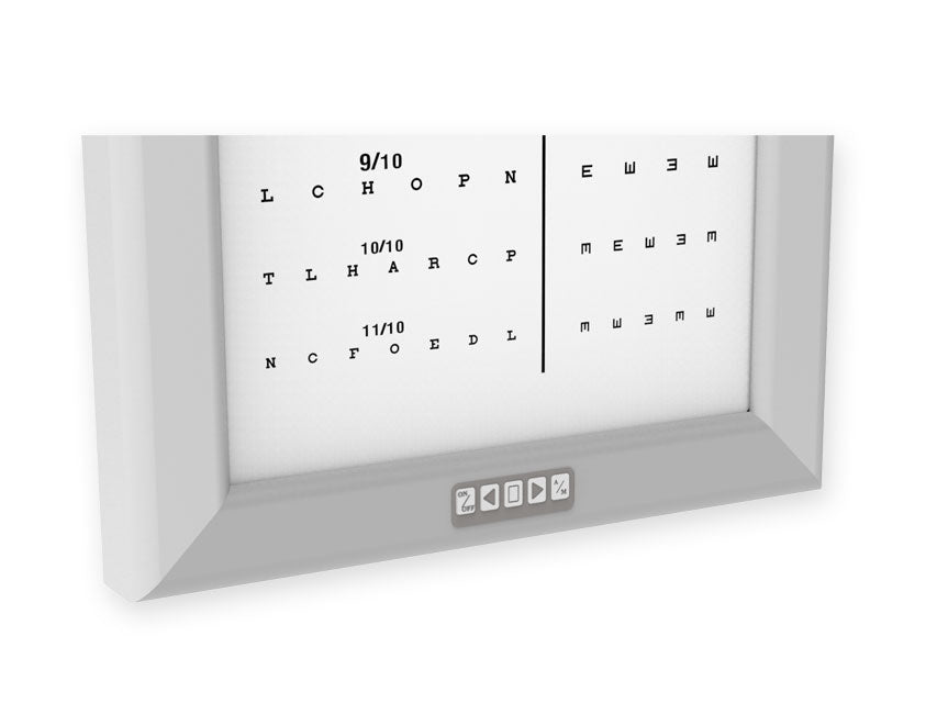 Ottotipo ultrapiatto luminoso a LED Decimale Misto - 3 metri