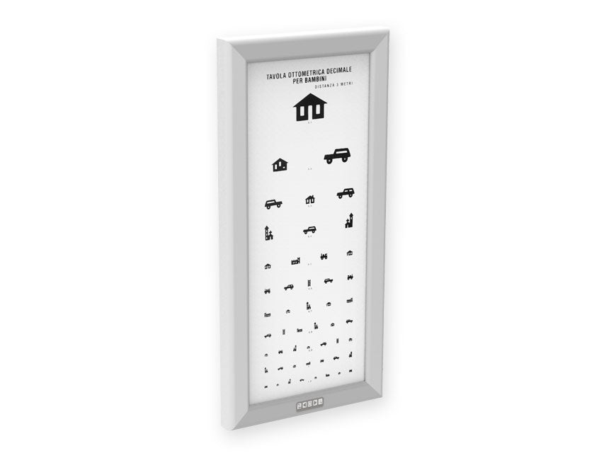 Ottotipo ultrapiatto a led - pediatrico -