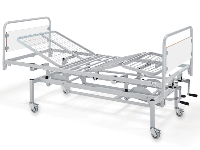 Letto a tre sezioni ad altezza variabile - 2 manovelle - 1 pz.
