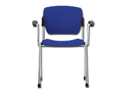 Sedia impilabile con braccioli - blu - 1 pz.