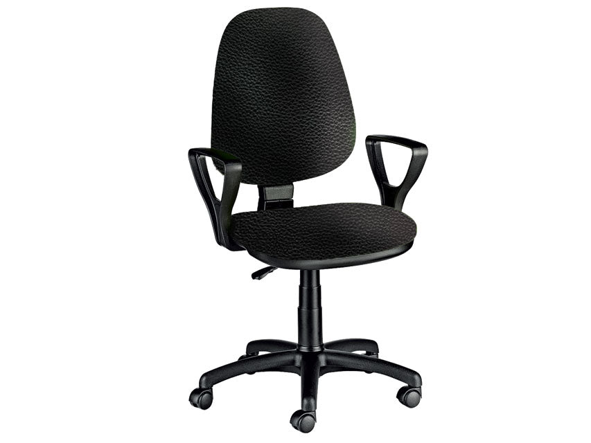 Sedia cuneo con braccioli - similpelle