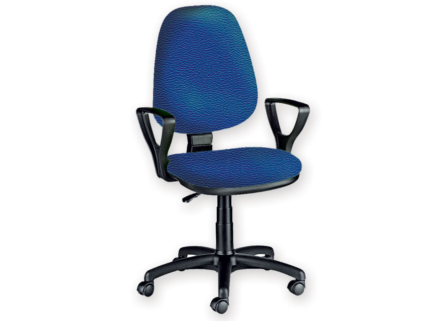 Sedia cuneo con braccioli - similpelle