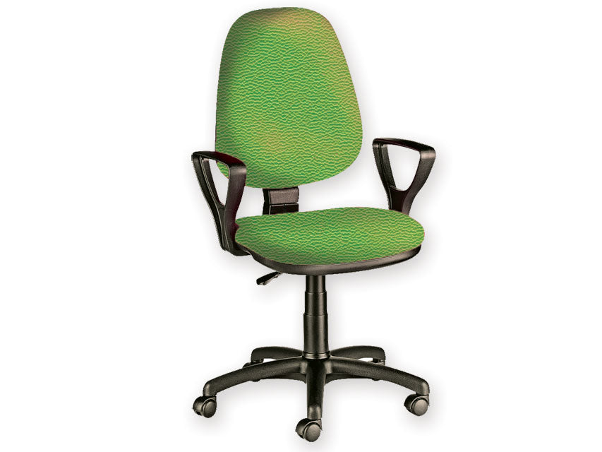 Sedia cuneo con braccioli - similpelle