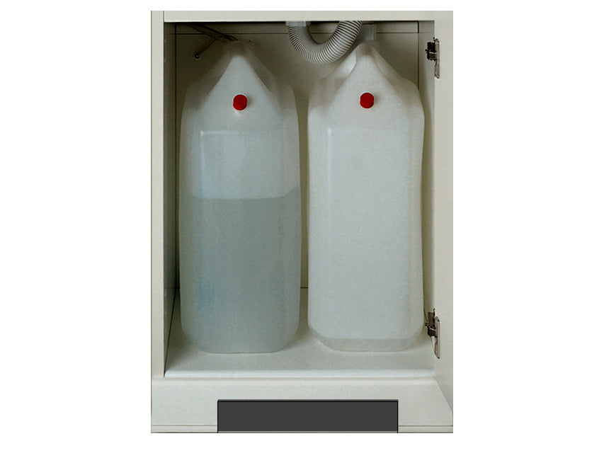 Mobiletto lavandino con vasca in acciaio inox