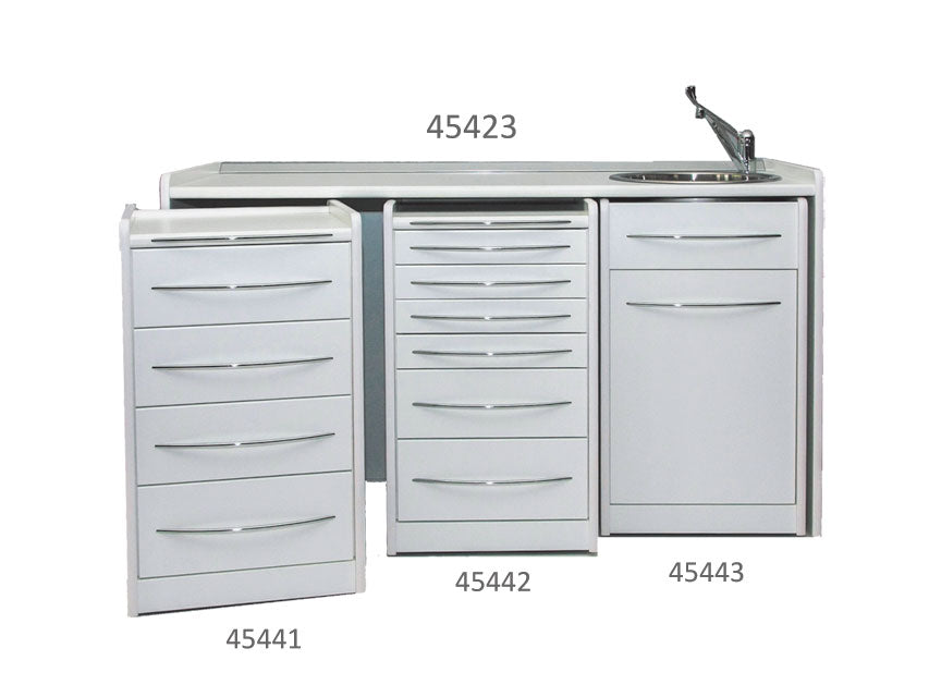 Piano di lavoro 156 cm - lavello a destra
